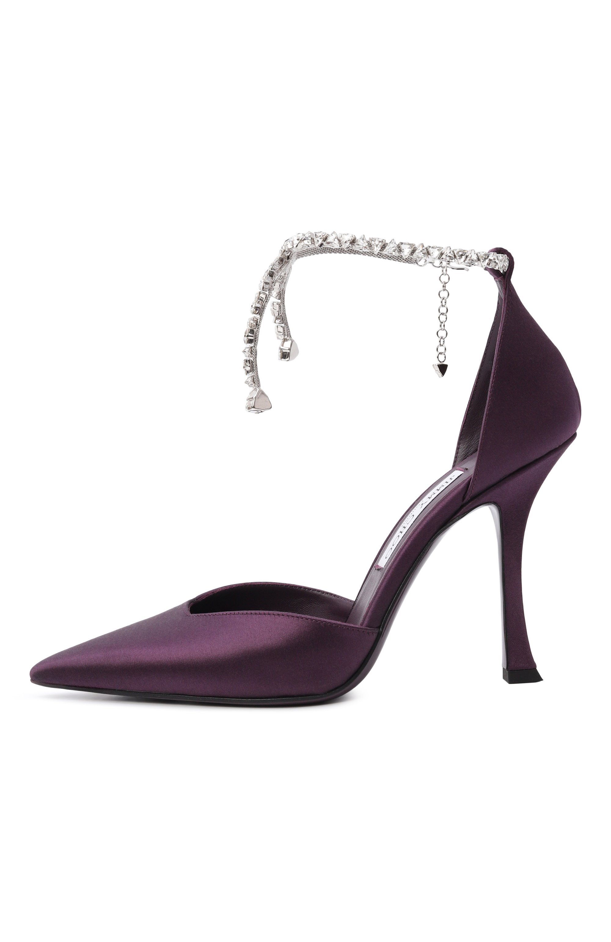 Текстильные туфли stevie 100 JIMMY CHOO, арт. STEVIE100SAT, фото 4