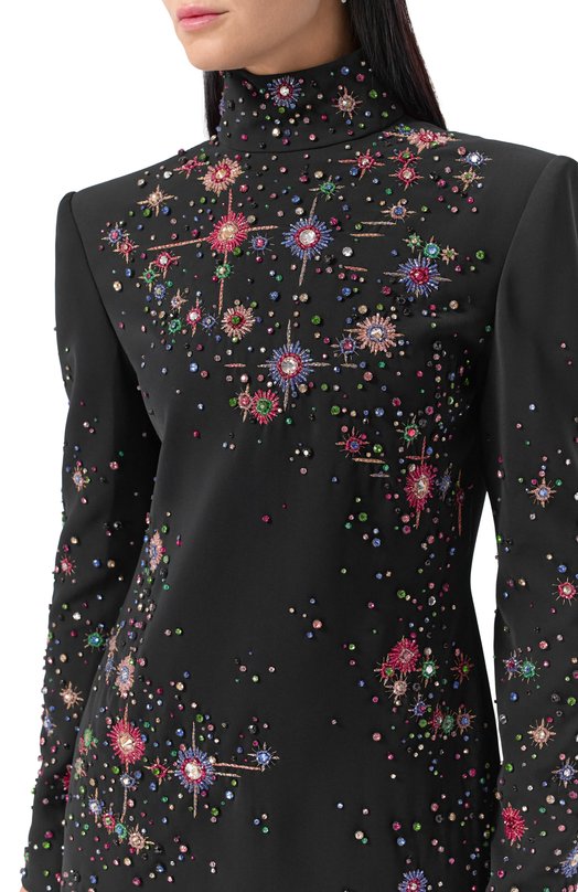 Платье с отделкой стразами Zuhair Murad PDR25031/CRCA019 Чёрный  PDR25031/CRCA019 Фото 4