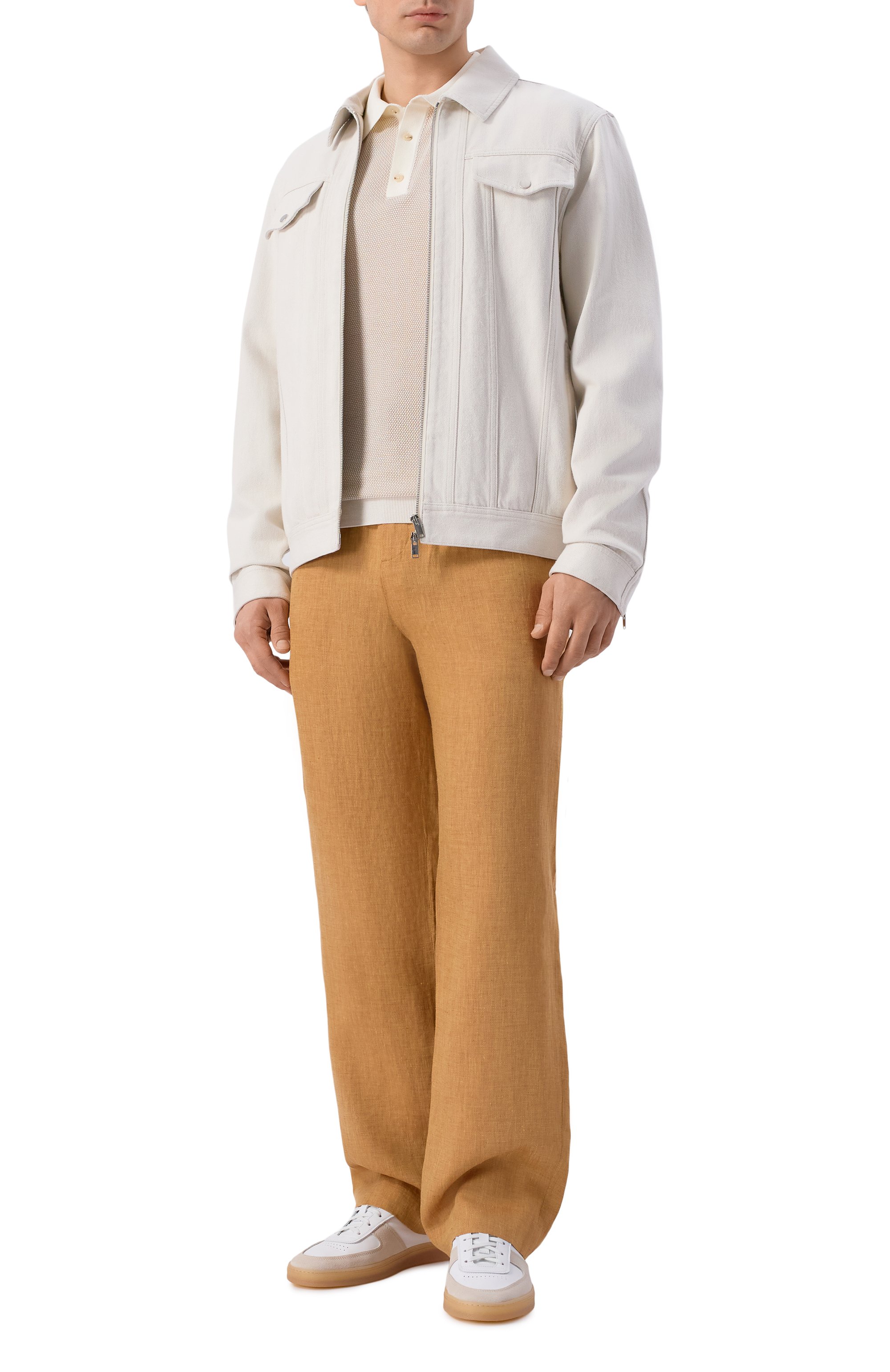 Льняные брюки 12 STOREEZ, арт. 137188, фото 2