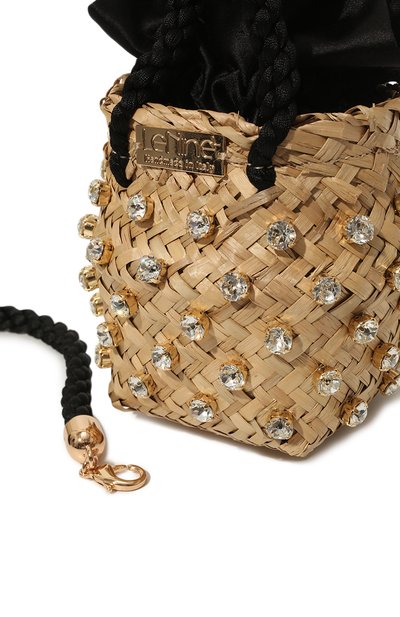 Сумка nina small LE NINE черного цвета по цене 41200 руб., арт. S5-00030/600/SATIN/C0TT0N, фото 3 Сумка nina small LE NINE, арт. S5-00030/600/SATIN/C0TT0N, фото 3