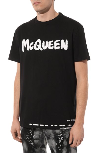 Хлопковая футболка ALEXANDER MCQUEEN, арт. 622104/QTZ57, фото 3