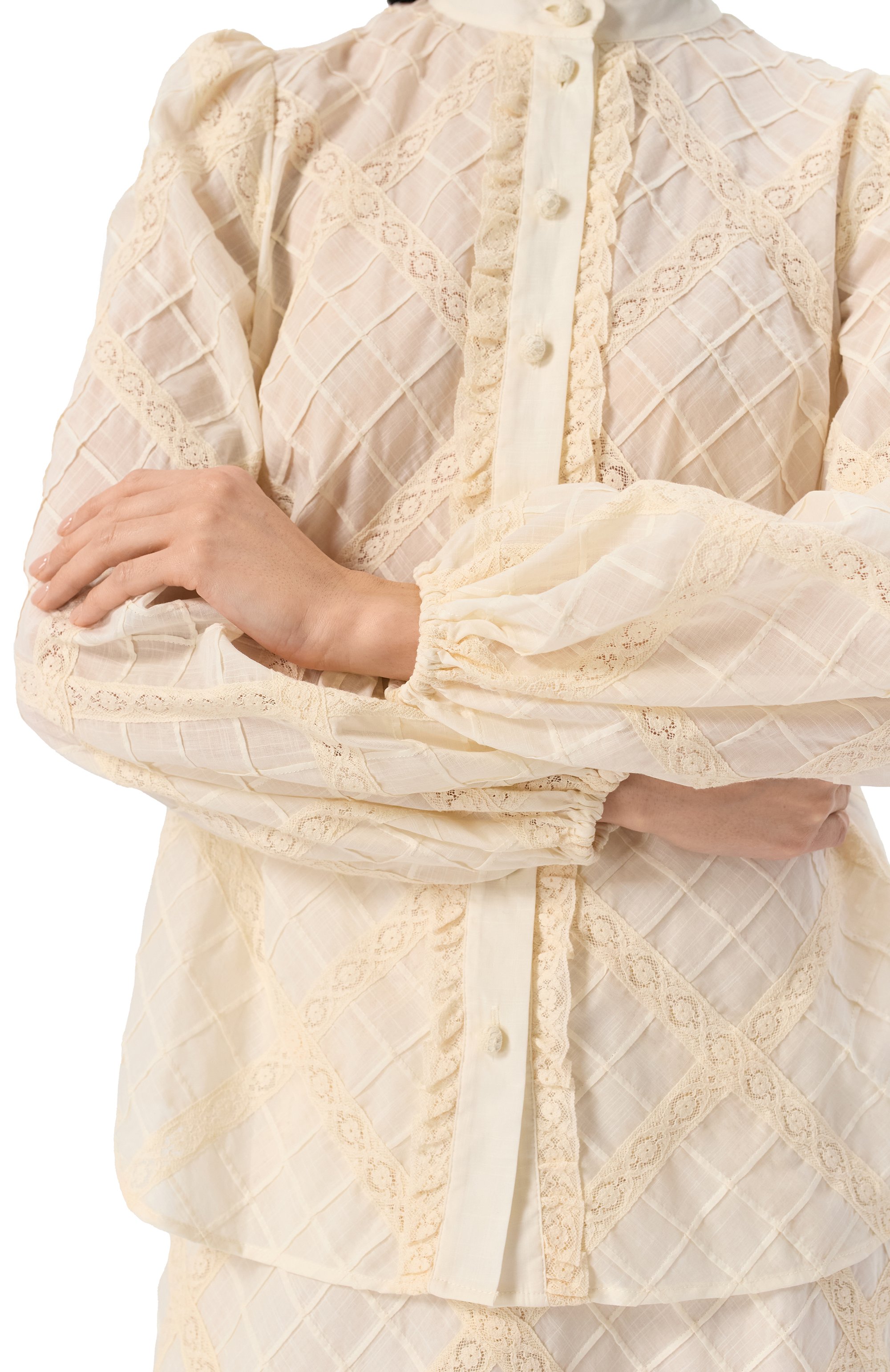 Хлопковая блузка ZIMMERMANN, арт. 0723TRS253, фото 5