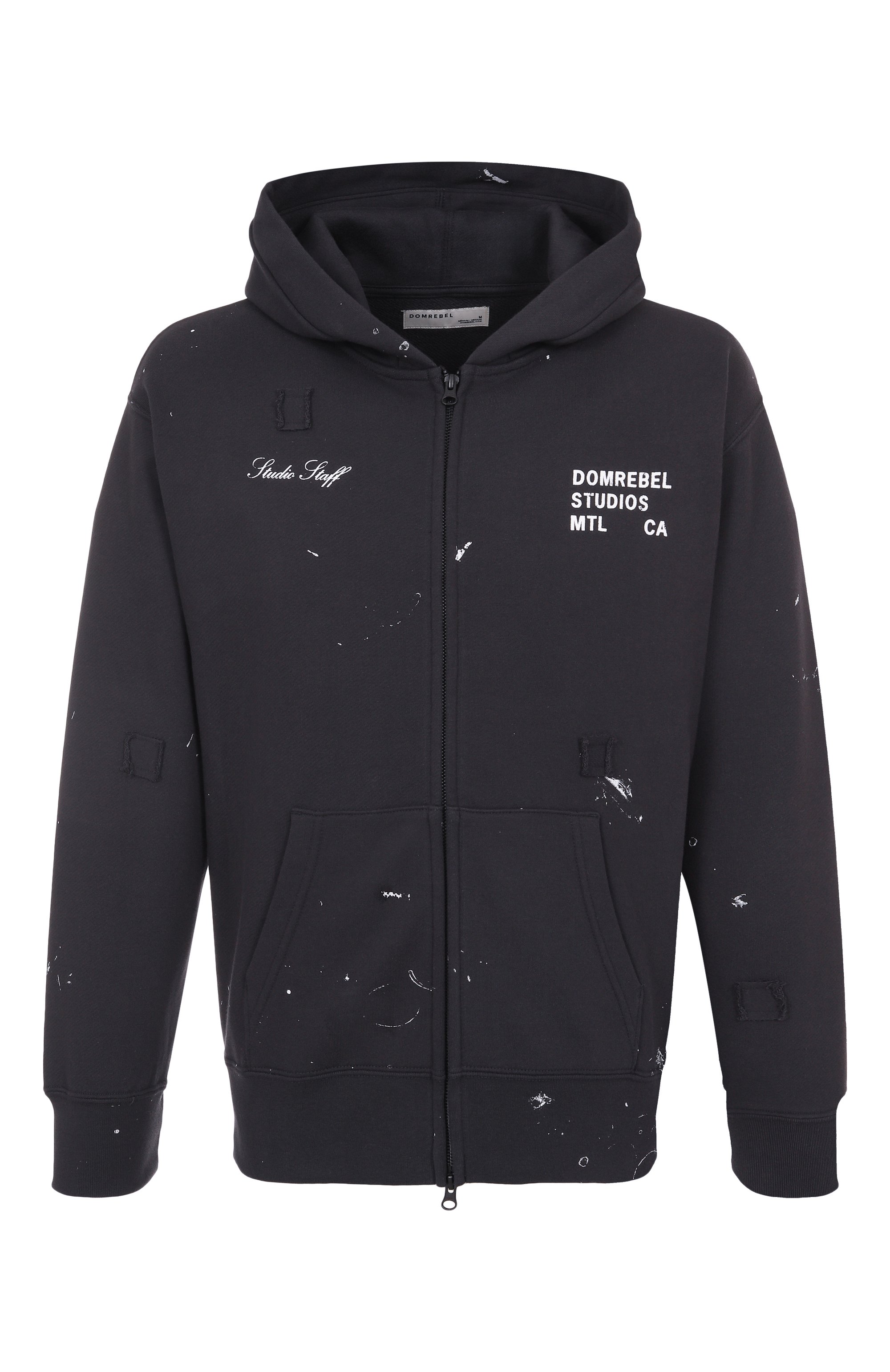 Хлопковая толстовка DOMREBEL, арт. M STAFF ZIP H00DIE, фото 1