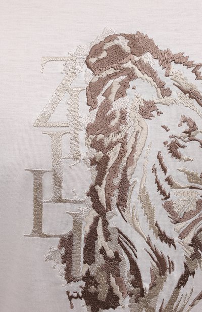 Хлопковая футболка ZILLI, арт. MEV-NT280-LY0N1/MC01, фото 5