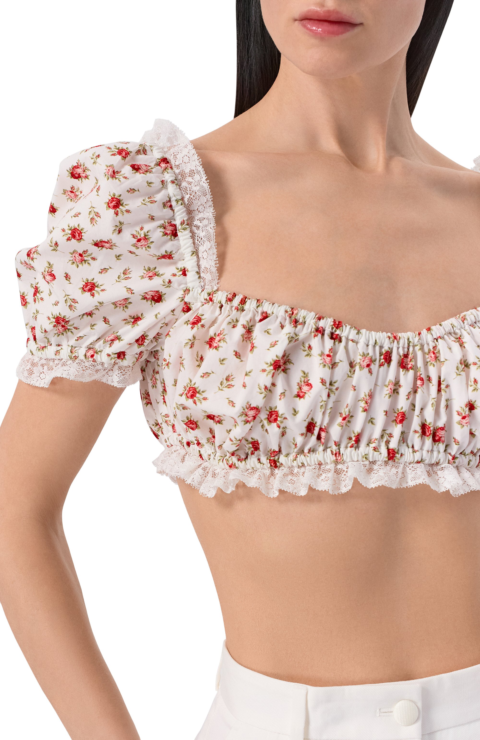 Хлопковый топ DOLCE & GABBANA, арт. F7BG2T/HS5UB, фото 5