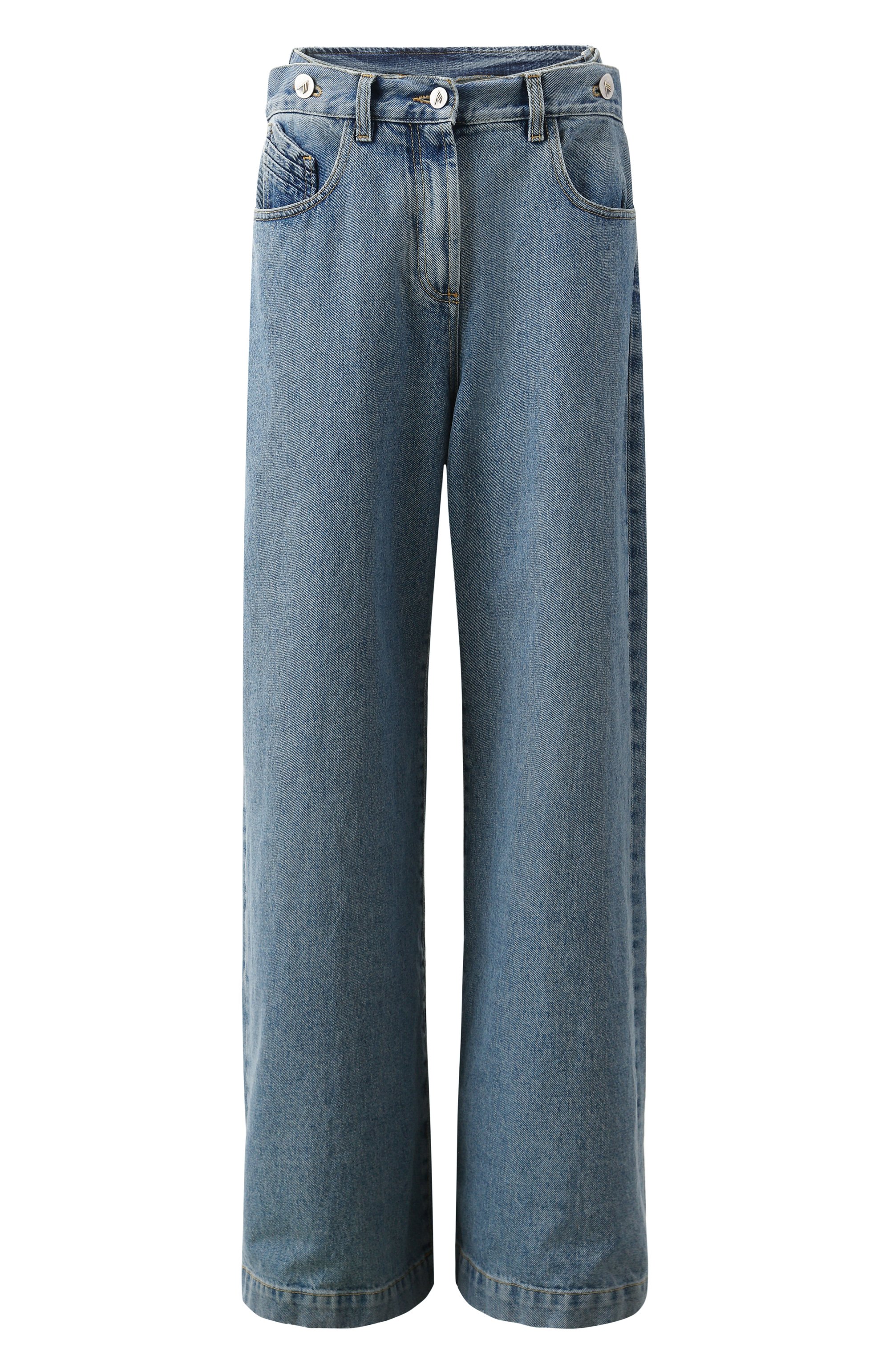 Джинсы THE ATTICO голубого цвета по цене 99500 руб., арт. 247WCP190, фото 1 Джинсы THE ATTICO, арт. 247WCP190, фото 1