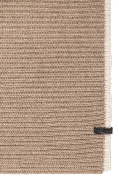 Кашемировый шарф BRUNELLO CUCINELLI бежевого цвета по цене 224500 руб., арт. M12504989, фото 4 Кашемировый шарф BRUNELLO CUCINELLI, арт. M12504989, фото 4