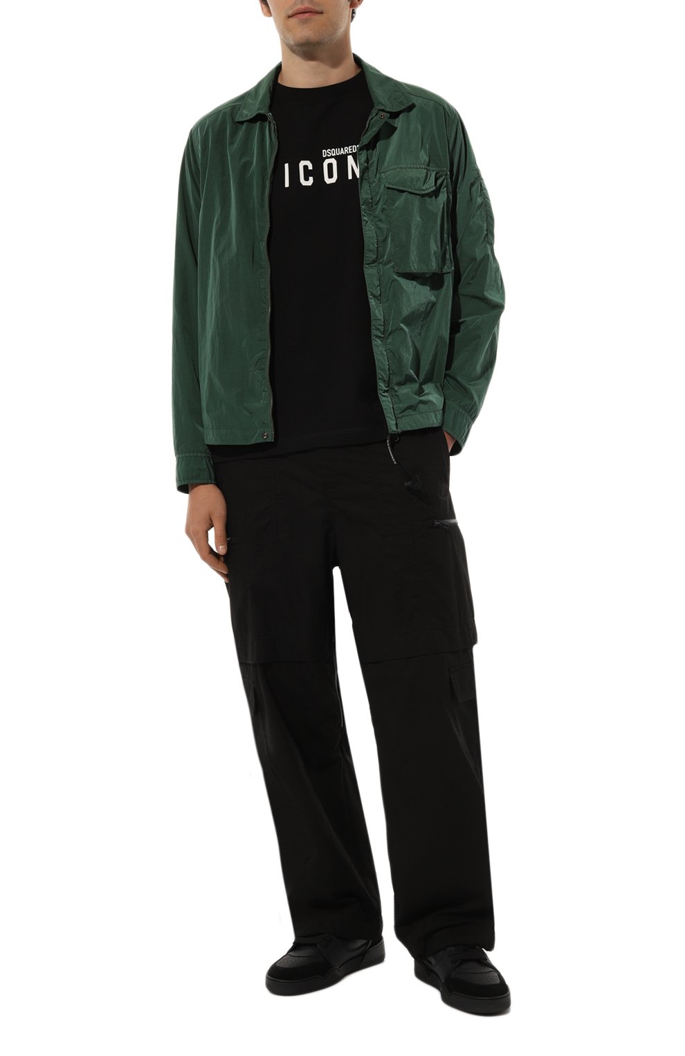 Кожаные кеды spiker DSQUARED2, арт. SNM0371/23807617, фото 2