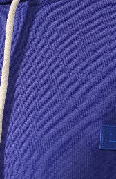 Хлопковое худи ACNE STUDIOS синего цвета по цене 43950 руб., арт. CI0009/W, фото 5 Хлопковое худи ACNE STUDIOS, арт. CI0009/W, фото 5
