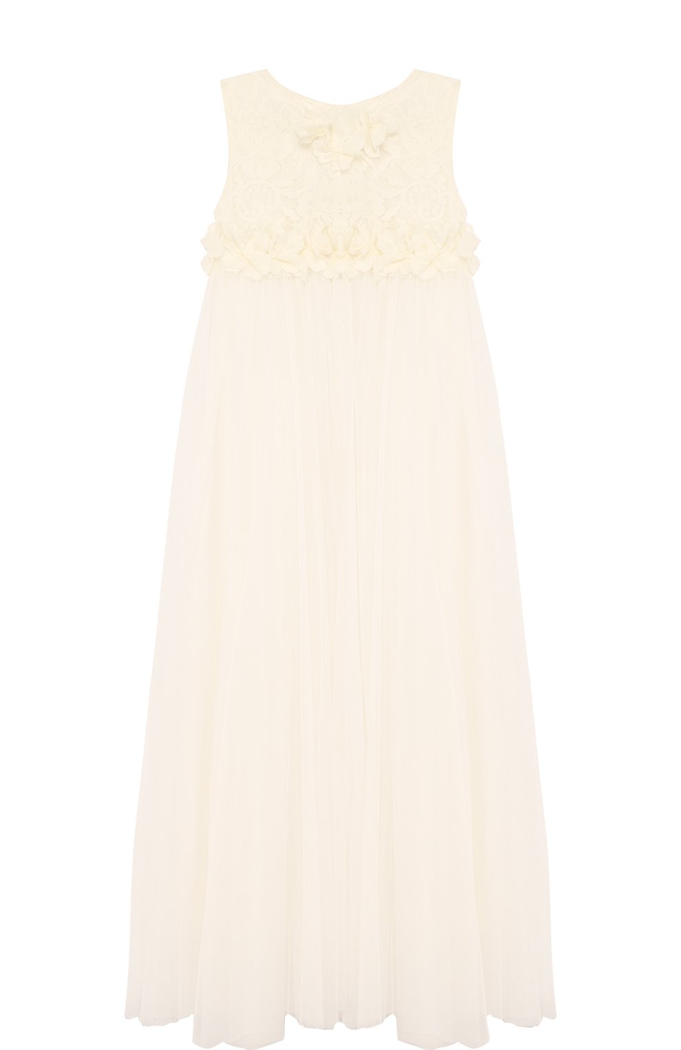 Многослойное платье из шелка и полиамида с кружевной отделкой RHEA COSTA, арт. BBY037/2-8, фото 1