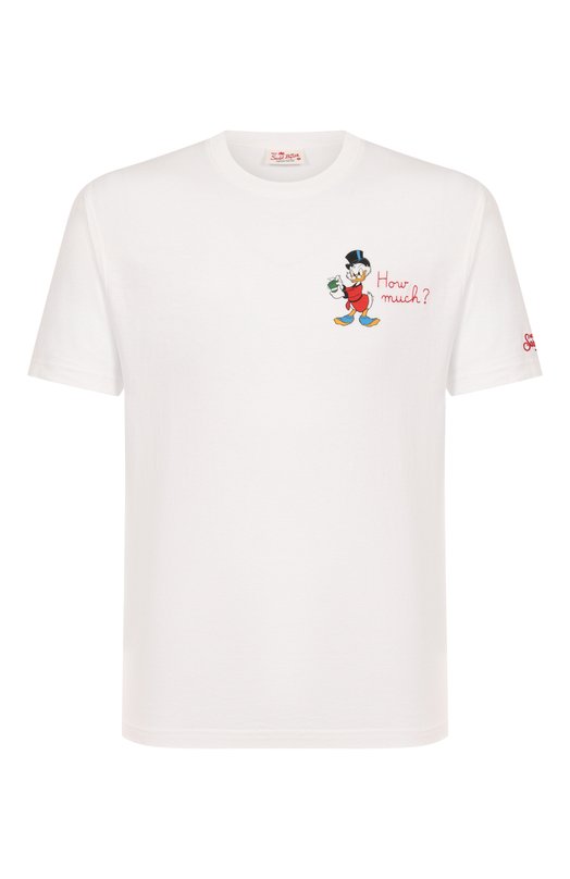 Хлопковая футболка MC2 Saint Barth STBM TSHIRT MAN/04815F Белый STBM TSHIRT MAN/04815F