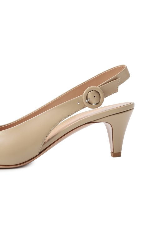 Кожаные туфли Plexi 55 Gianvito Rossi G95525.55RIC.NUISAND Бежевый  G95525.55RIC.NUISAND Фото 7