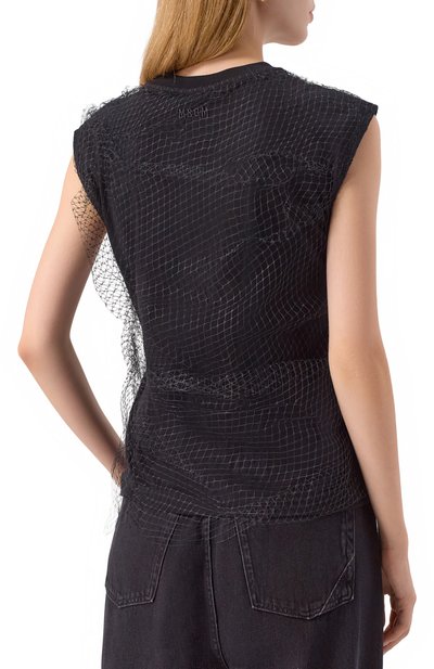 Хлопковый топ MSGM, арт. 3941MDT71/257798, фото 4