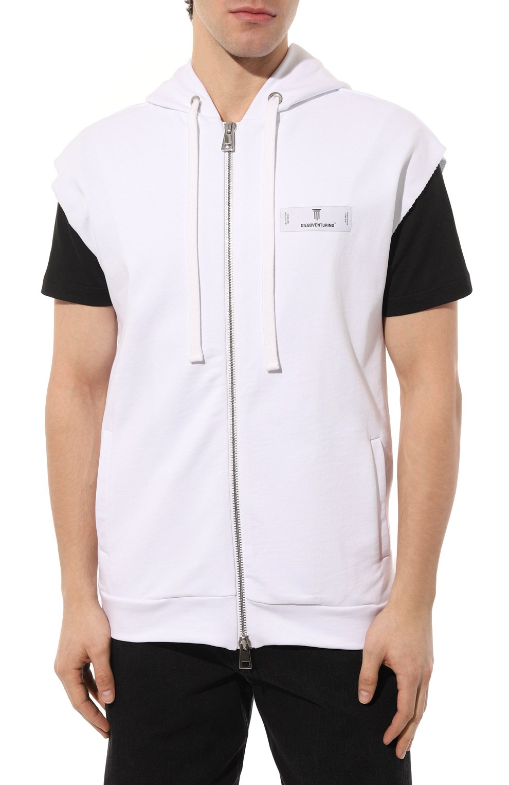 Хлопковый жилет DIEGO VENTURINO, арт. D3S3FLSZW0W, фото 3