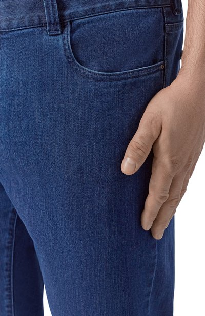 Джинсы CANALI темно-синего цвета по цене 45200 руб., арт. 91719P/PD00018_001, фото 5 Джинсы CANALI, арт. 91719P/PD00018_001, фото 5