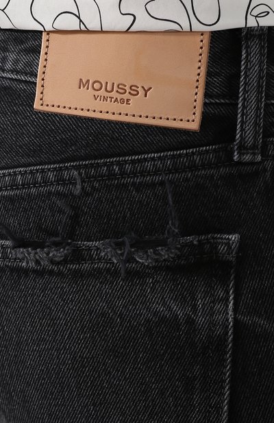 Джинсы с потертостями MOUSSY черного цвета по цене 20550 руб., арт. 025CSC11-2190, фото 5 Джинсы с потертостями MOUSSY, арт. 025CSC11-2190, фото 5
