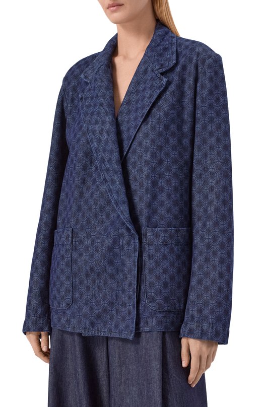 Джинсовый жакет Dries Van Noten 130516/3387 Синий  130516/3387 Фото 3
