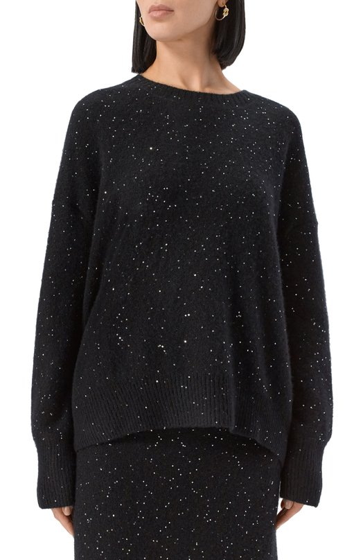 Свитер из кашемира и хлопка Addicted NY103-1 Чёрный  NY103-1 Фото 3