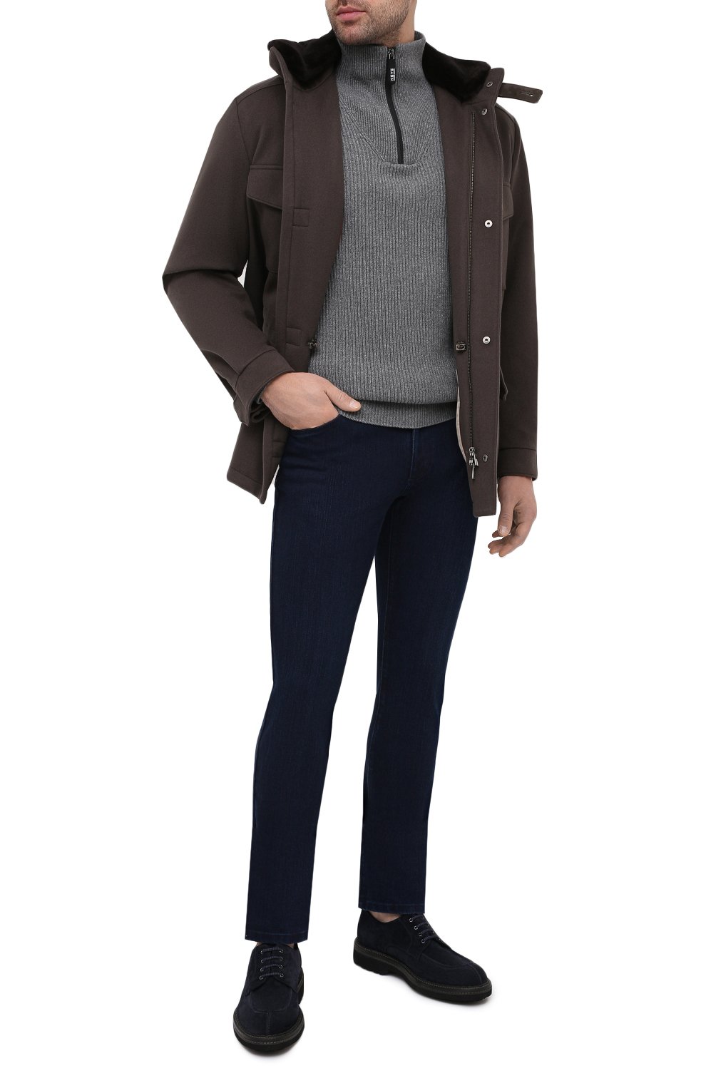 Куртка из шерсти викуньи с отделкой из меха норки LORO PIANA, арт. FAI3695/VVIC, фото 2