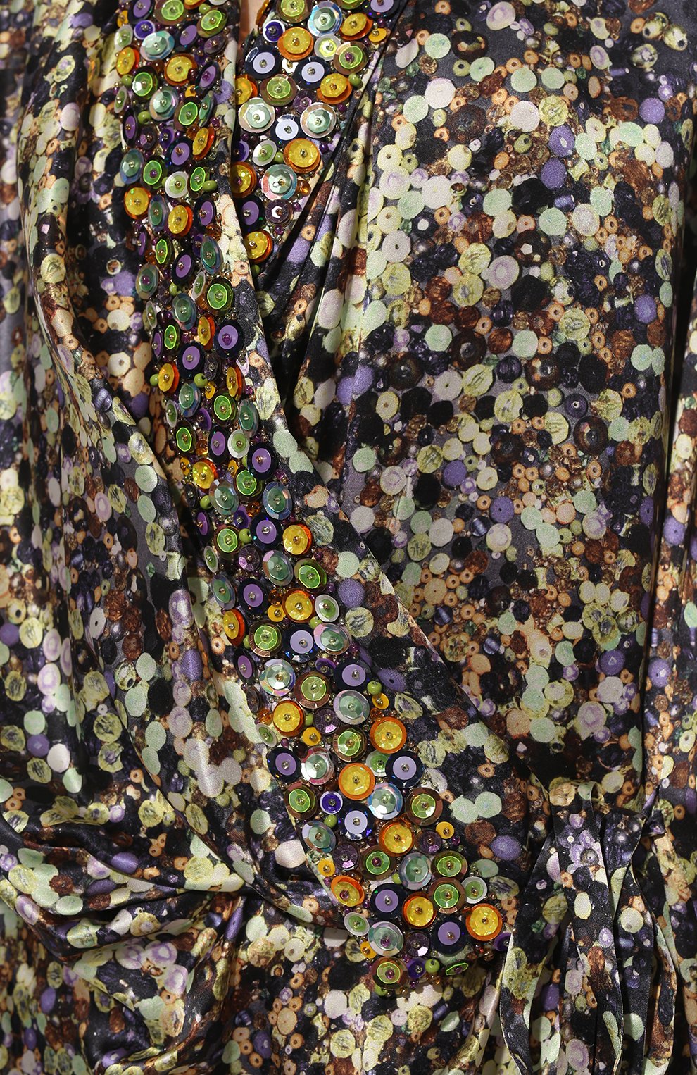 Шелковое платье DRIES VAN NOTEN зеленого цвета по цене 163000 руб., арт. 221-031082-4040, фото 5 Шелковое платье DRIES VAN NOTEN, арт. 221-031082-4040, фото 5