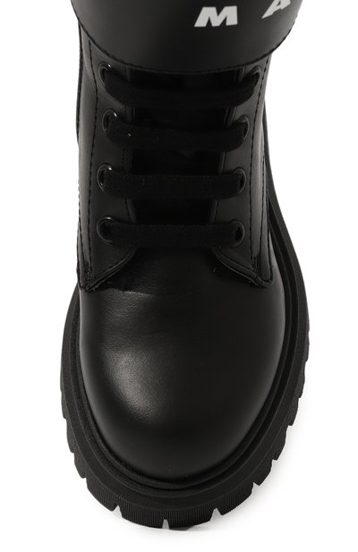 Кожаные ботинки MARNI черного цвета по цене 32550 руб., арт. 75368/28-35, фото 4 Кожаные ботинки MARNI, арт. 75368/28-35, фото 4