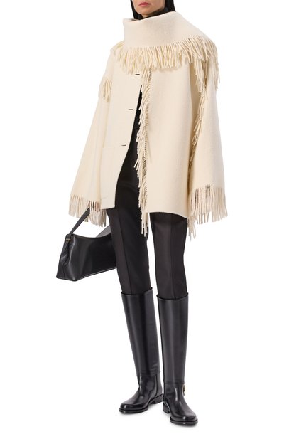 Шерстяное пальто TOTEME кремового цвета по цене 178500 руб., арт. 254-WR00242-FB0471, фото 2 Шерстяное пальто TOTEME, арт. 254-WR00242-FB0471, фото 2