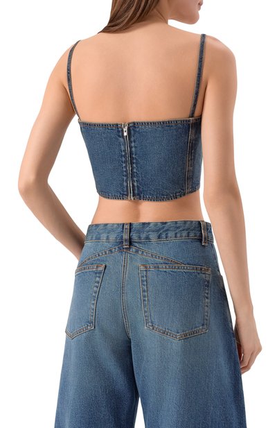 Джинсовый топ ALAIA, арт. AA9H1245D006B, фото 4