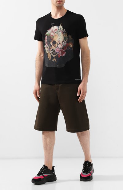Хлопковая футболка ALEXANDER MCQUEEN, арт. 573592/QNZ64, фото 2
