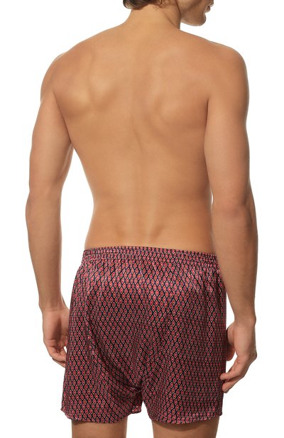 Шелковые боксеры DEREK ROSE бордового цвета по цене 28900 руб., арт. 6030-BRIN076, фото 3 Шелковые боксеры DEREK ROSE, арт. 6030-BRIN076, фото 3