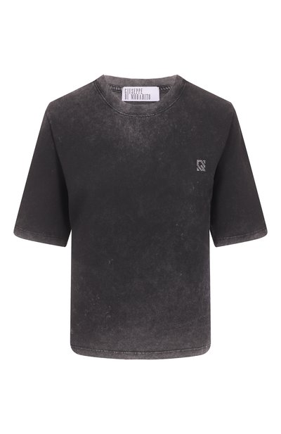 Женская хлопковая футболка GIUSEPPE DI MORABITO, арт. 05FWT0365T 05365