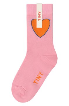 Детские носки TINYCOTTONS розового цвета, арт. SS24-385 | Фото 1 (Материал: Синтетический материал, Текстиль, Хлопок; Нос: Не проставлено; Кросс-КТ: Носки)