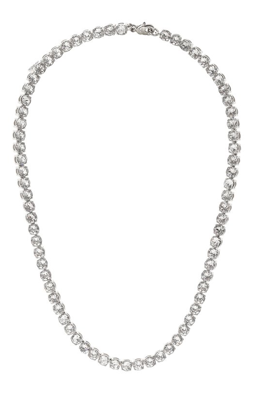 Колье Tennis Amina Muaddi TENNIS NECKLACE Серебряный TENNIS NECKLACE