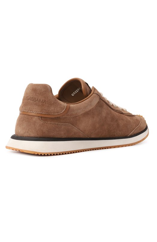 Замшевые кроссовки DG Runner Dolce & Gabbana CS2287/A9U95 Коричневый  CS2287/A9U95 Фото 5