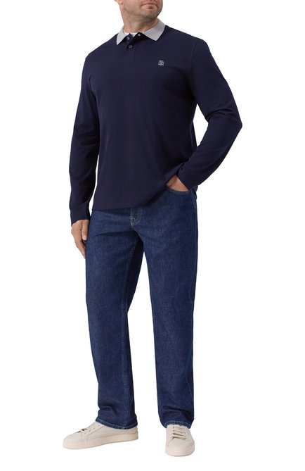 Мужское хлопковое поло BRUNELLO CUCINELLI, арт. M0B138791G