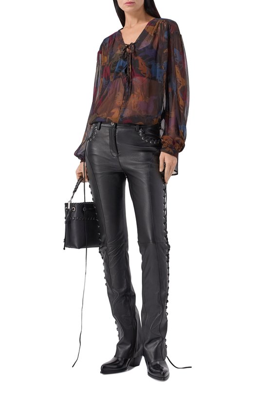 Блузка из вискозы Zadig and Voltaire WWSH02262 Разноцветный  WWSH02262 Фото 2