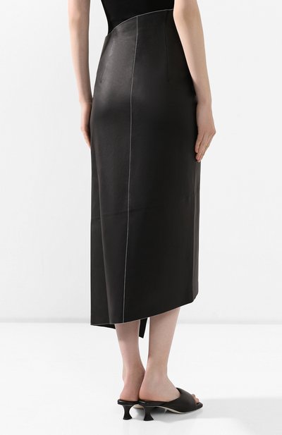 Кожаная юбка THE ROW, арт. 4960L185, фото 4