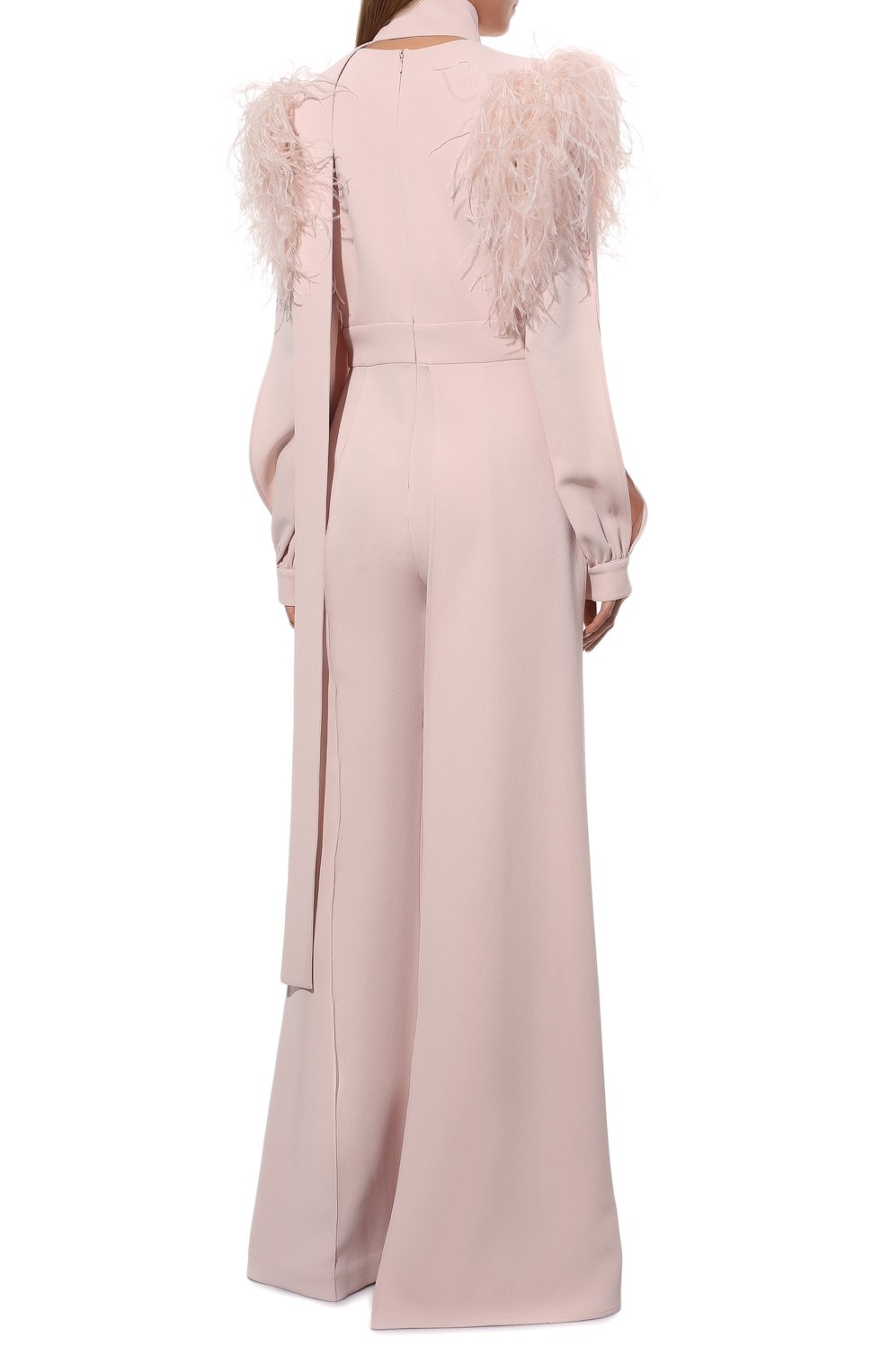 Комбинезон с отделкой перьями ELIE SAAB, арт. 12455, фото 4