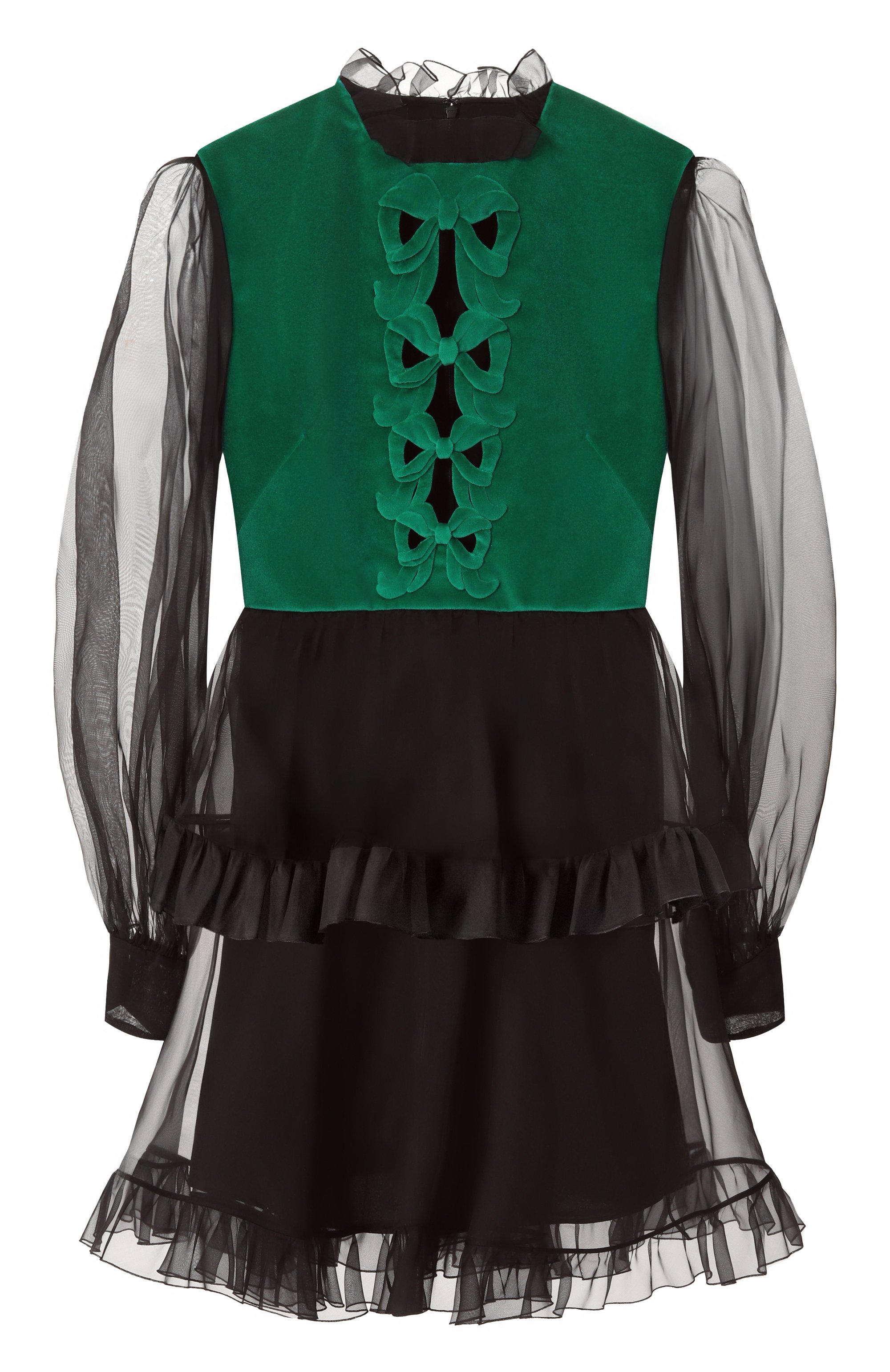 Комбинированное платье VALENTINO, арт. 6B3VAEK51C8, фото 1