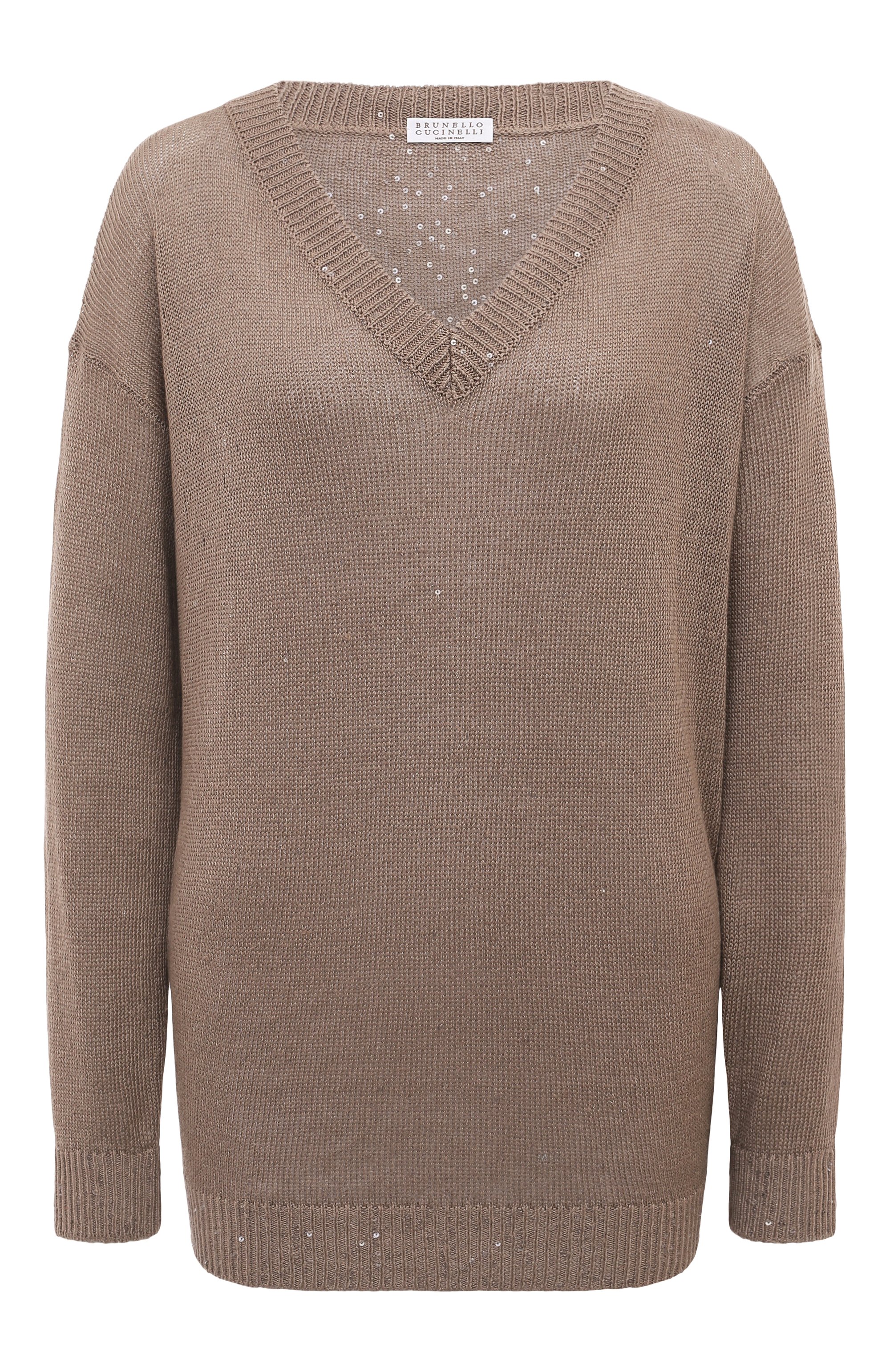 Пуловер изо льна и шелка BRUNELLO CUCINELLI, арт. M1000B1033, фото 1