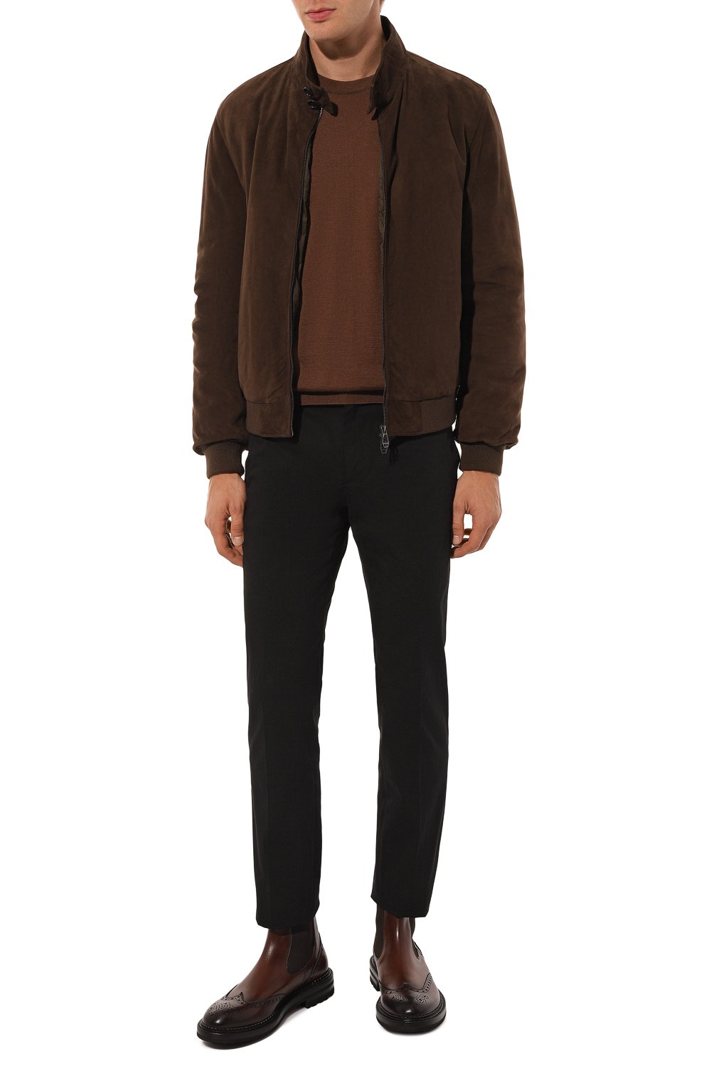 Джемпер из кашемира и шелка KITON коричневого цвета по цене 216000 руб., арт. UMKXX02455, фото 2 Джемпер из кашемира и шелка KITON, арт. UMKXX02455, фото 2