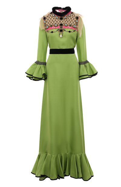 Женское шелковое платье GUCCI, арт. 438409 ZHD52
