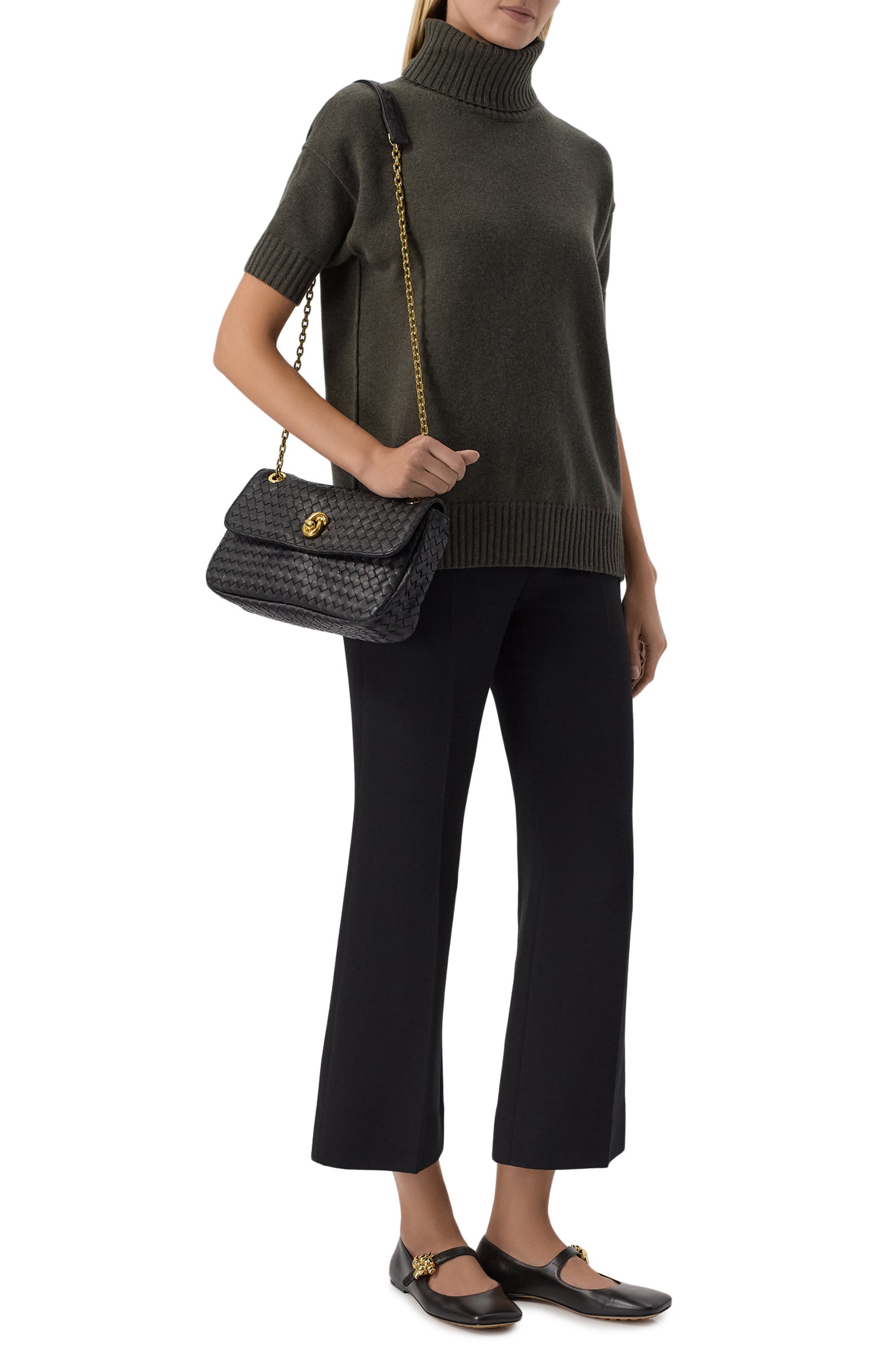 Кожаные балетки charlotte mary-jane BOTTEGA VENETA, арт. 876223/VBSD0_001, фото 3