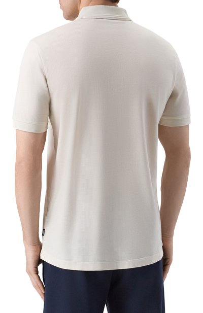 Поло из хлопка и лиоцелла BOSS, арт. 50554614, фото 4