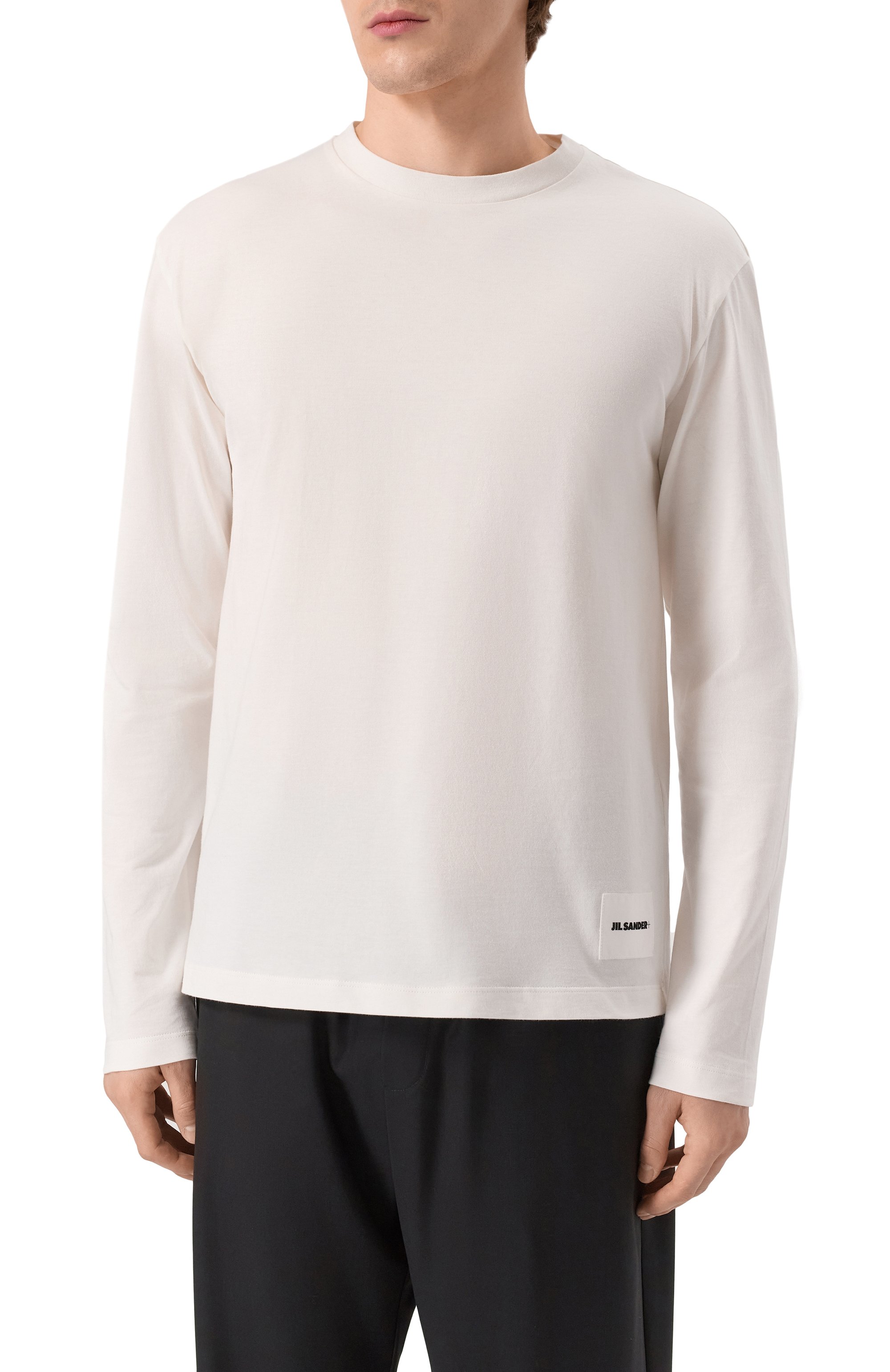 Комплект из трех лонгсливов JIL SANDER разноцветного цвета по цене 58350 руб., арт. J47GC0002/JTN254, фото 3 Комплект из трех лонгсливов JIL SANDER, арт. J47GC0002/JTN254, фото 3