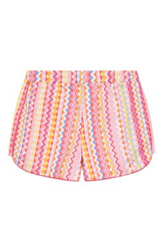 Детские хлопковые шорты MISSONI разноцветного цвета, арт. MW6A19/Z2848/6-10 | Фото 2 (Нос: Не проставлено; Материал внешний: Хлопок; Случай: Повседневный; Ростовка одежда: 8 лет | 128 см, 6 лет | 116 см, 10 - 11 лет | 140 - 146см)