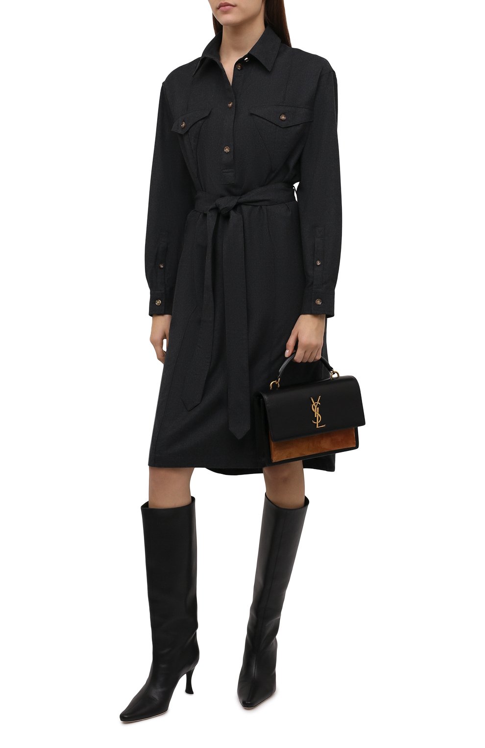 Шерстяное платье BURBERRY, арт. 8044830, фото 2