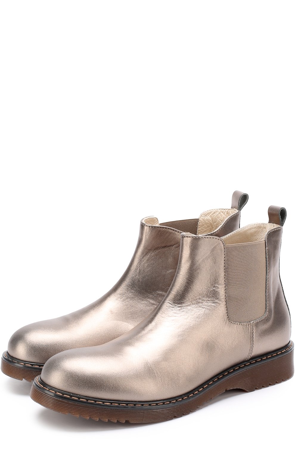 Ботинки из металлизированной кожи с эластичной вставкой TWINSET, арт. HA78AC/35-40, фото 1