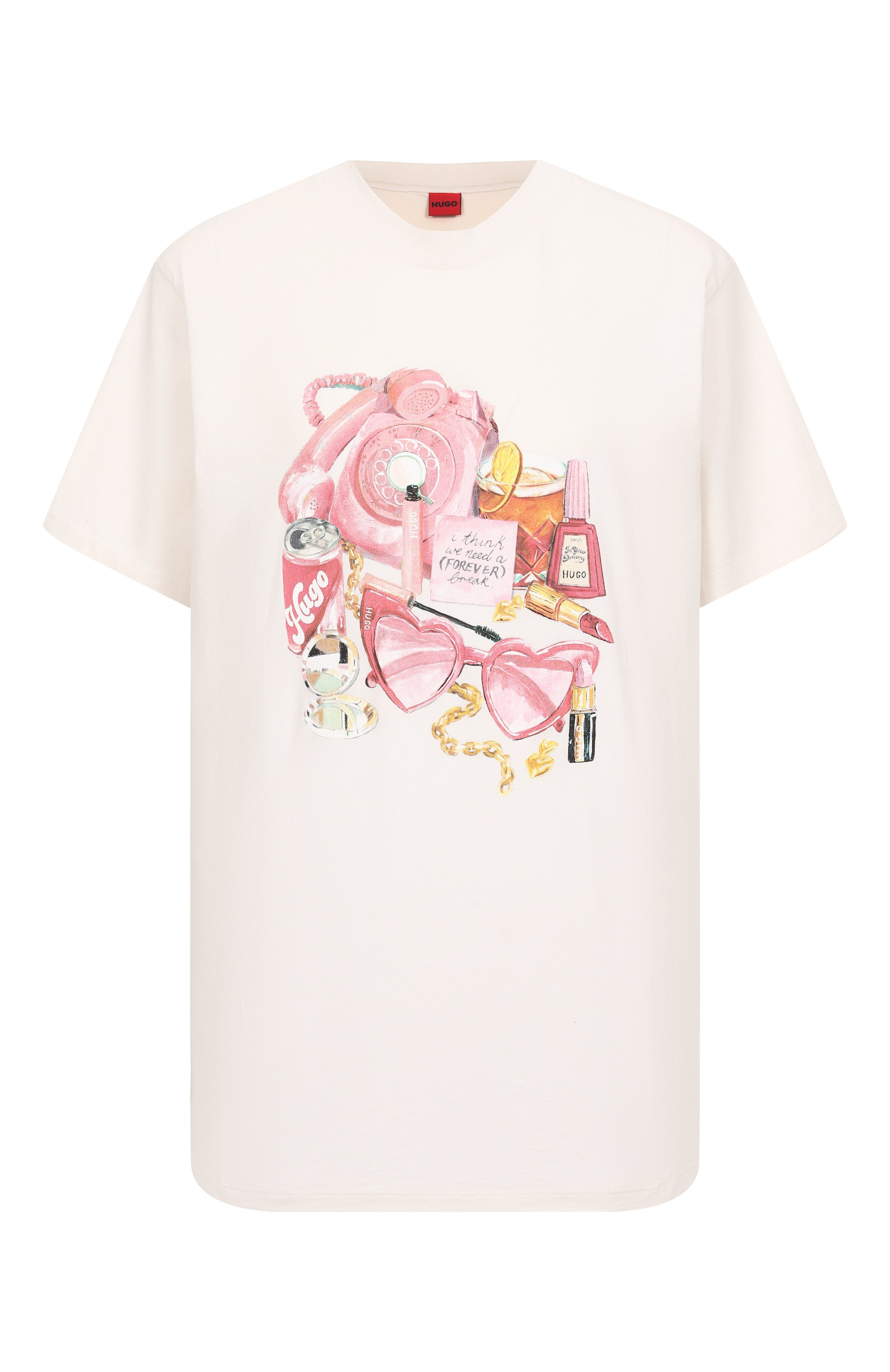 Хлопковая футболка HUGO, арт. 50539107, фото 1