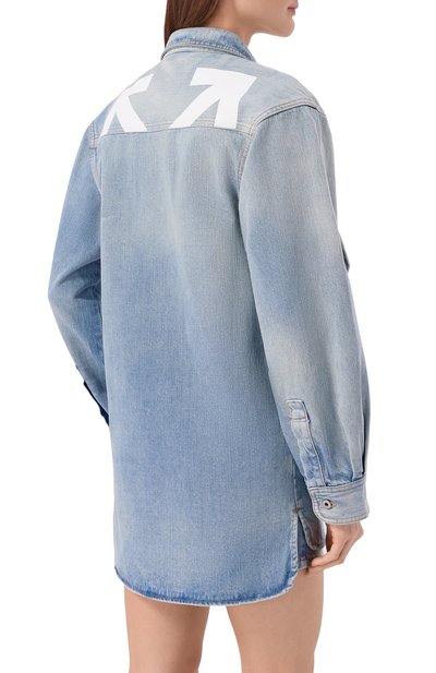 Джинсовая рубашка half arrow OFF-WHITE, арт. 0WYQ006S26DEN002, фото 4