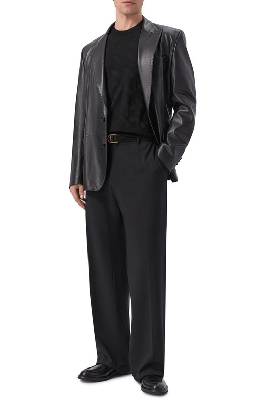 Кожаный пиджак Dolce & Gabbana G2TV4L/HULY7 Чёрный  G2TV4L/HULY7 Фото 2